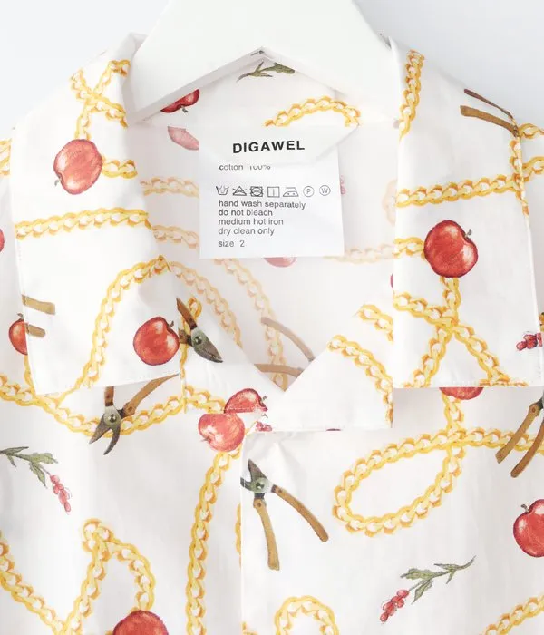 DIGAWEL/OPEN COLLAR SHIRT(1)(Hermes) (WHITE)