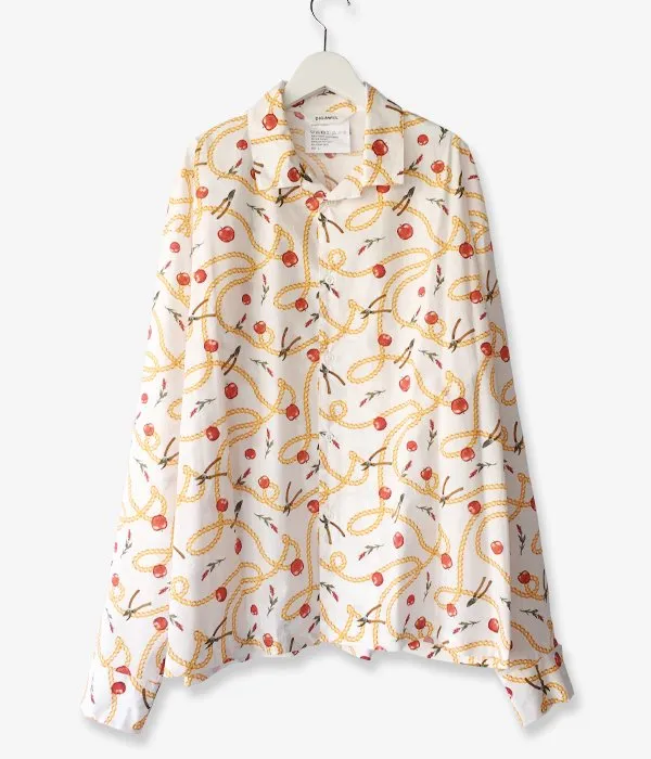 DIGAWEL/OPEN COLLAR SHIRT(1)(Hermes) (WHITE)