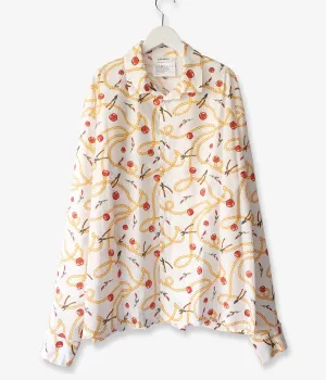 DIGAWEL/OPEN COLLAR SHIRT(1)(Hermes) (WHITE)