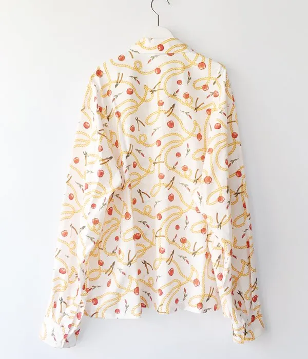 DIGAWEL/OPEN COLLAR SHIRT(1)(Hermes) (WHITE)