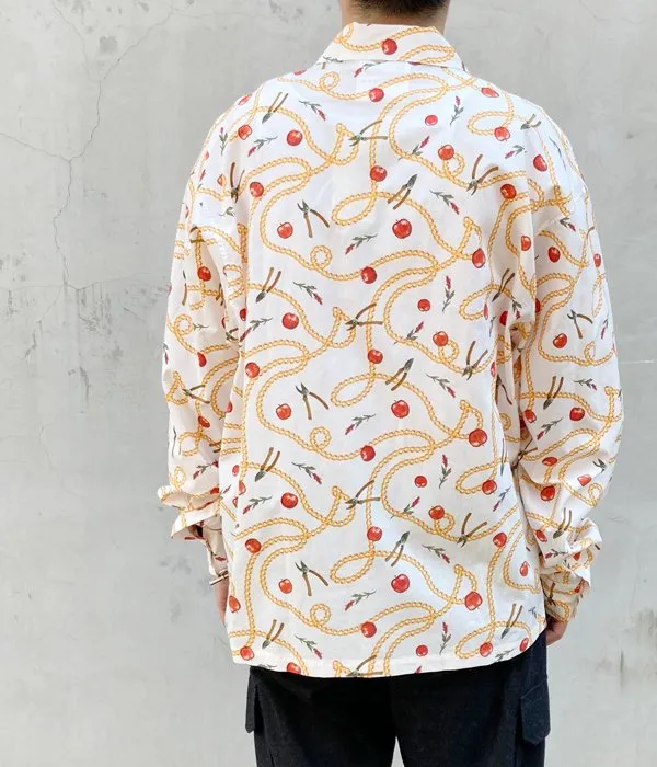 DIGAWEL/OPEN COLLAR SHIRT(1)(Hermes) (WHITE)
