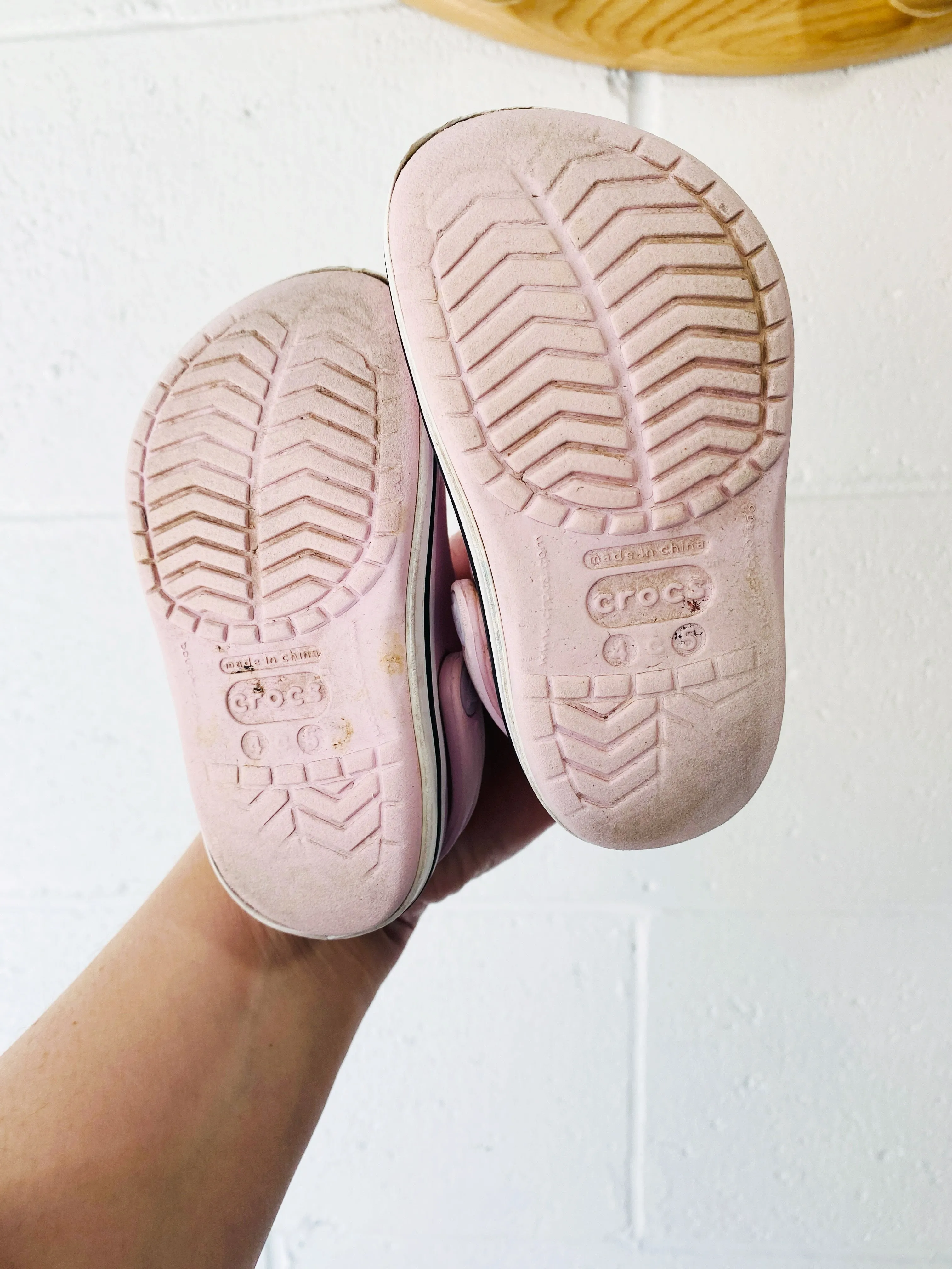 Pink Classic Clog, size 4/5