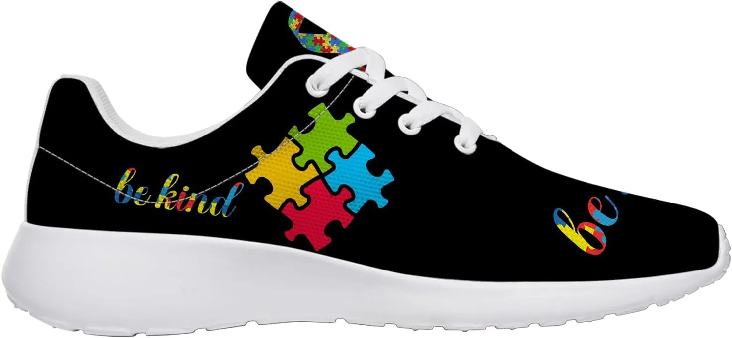 Tennis Shoes for Women Autism Awareness Shoes Running Sneakers Gifts for Women Men