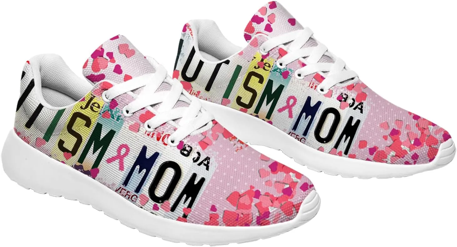 Tennis Shoes for Women Autism Awareness Shoes Running Sneakers Gifts for Women Men