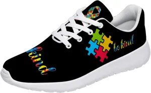 Tennis Shoes for Women Autism Awareness Shoes Running Sneakers Gifts for Women Men